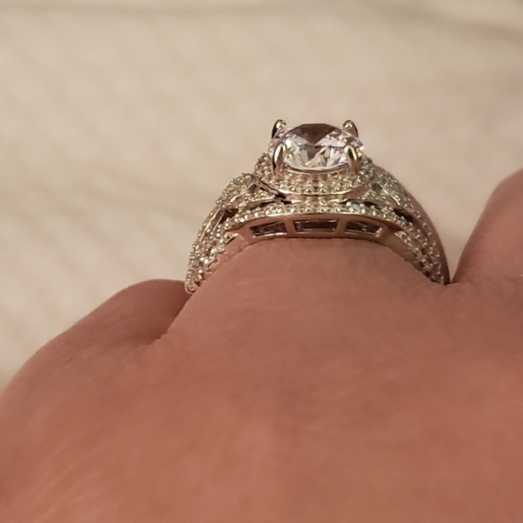 Sz 9, White Cubic Zirconia Rhodium Over Sterling Silver Ring 4.72ctw, NWT - Picture 14 of 15